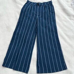 Love, Fire women’s Blue Striped Pants Sz XL